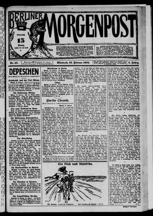 Berliner Morgenpost vom 13.02.1901
