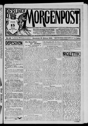 Berliner Morgenpost vom 23.02.1901