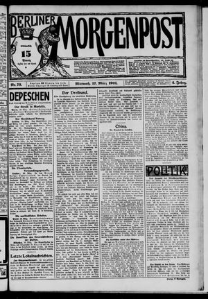 Berliner Morgenpost vom 27.03.1901