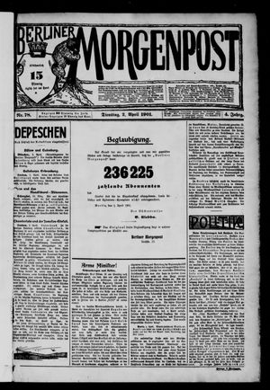 Berliner Morgenpost vom 02.04.1901