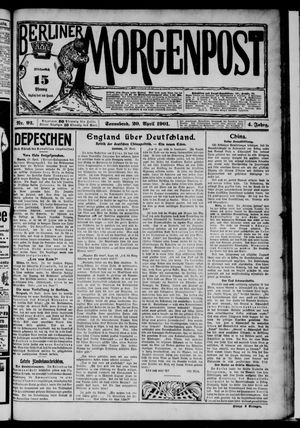 Berliner Morgenpost vom 20.04.1901