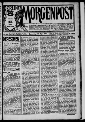 Berliner Morgenpost vom 25.04.1901