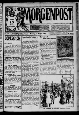 Berliner Morgenpost vom 11.08.1901