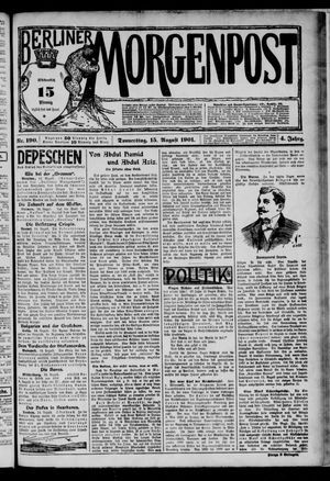 Berliner Morgenpost vom 15.08.1901