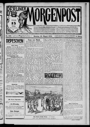Berliner Morgenpost vom 26.08.1901