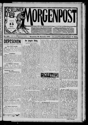 Berliner Morgenpost vom 28.09.1901