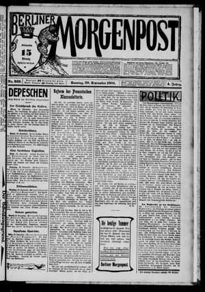 Berliner Morgenpost vom 29.09.1901