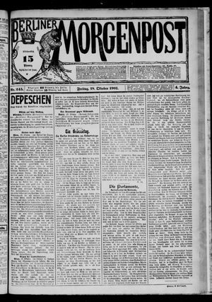 Berliner Morgenpost vom 18.10.1901