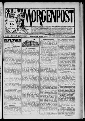 Berliner Morgenpost vom 14.01.1902