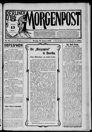 Berliner Morgenpost vom 19.01.1902