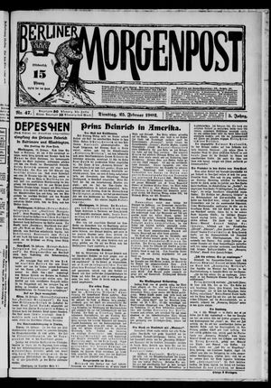 Berliner Morgenpost vom 25.02.1902