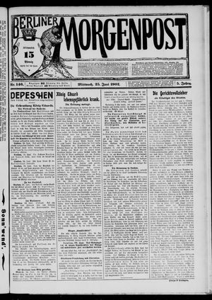 Berliner Morgenpost vom 25.06.1902