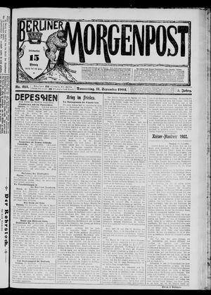 Berliner Morgenpost vom 11.09.1902