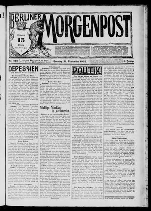 Berliner Morgenpost vom 21.09.1902