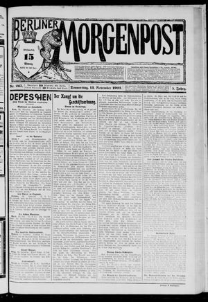 Berliner Morgenpost vom 13.11.1902