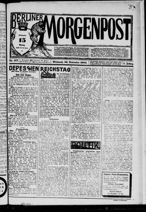 Berliner Morgenpost vom 26.11.1902