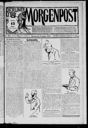 Berliner Morgenpost vom 30.11.1902