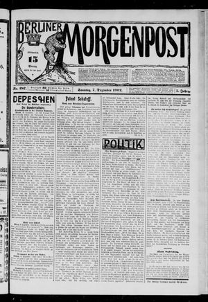 Berliner Morgenpost vom 07.12.1902