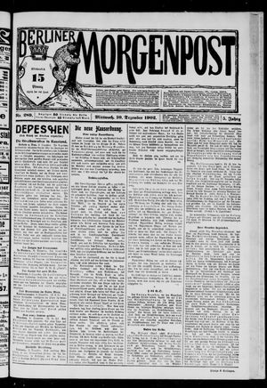 Berliner Morgenpost on Dec 10, 1902