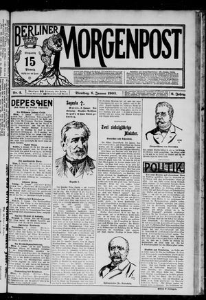 Berliner Morgenpost on Jan 6, 1903