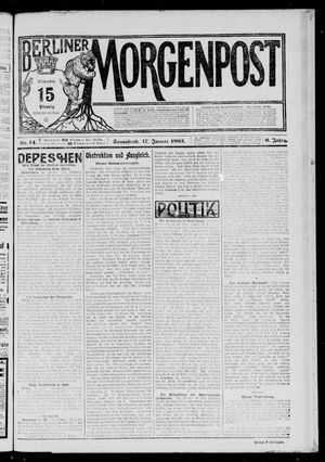 Berliner Morgenpost on Jan 17, 1903