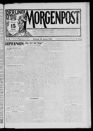 Berliner Morgenpost on Jan 21, 1903