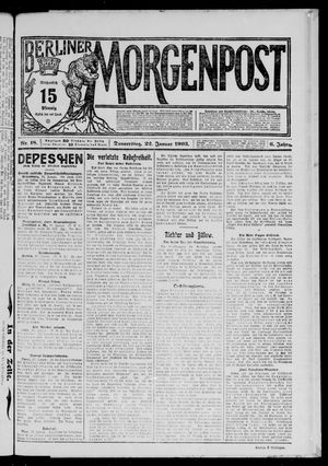 Berliner Morgenpost on Jan 22, 1903