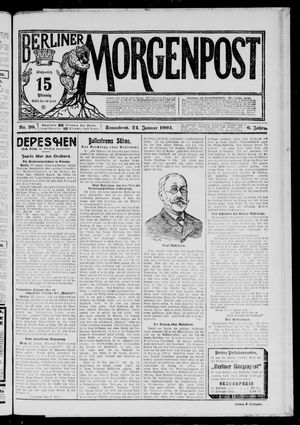 Berliner Morgenpost vom 24.01.1903