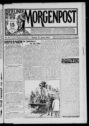 Berliner Morgenpost vom 25.01.1903
