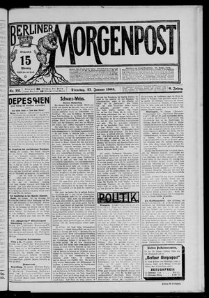 Berliner Morgenpost vom 27.01.1903