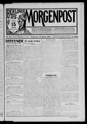 Berliner Morgenpost vom 29.01.1903