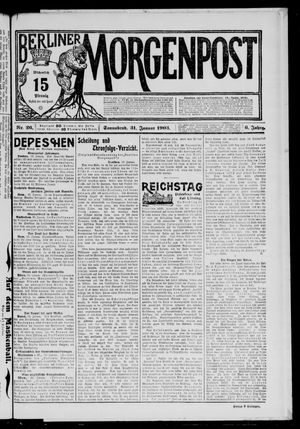 Berliner Morgenpost on Jan 31, 1903