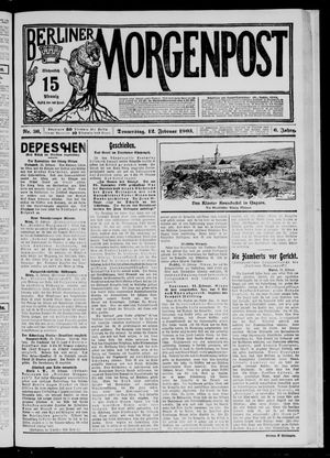 Berliner Morgenpost vom 12.02.1903