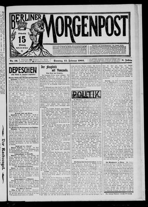 Berliner Morgenpost on Feb 15, 1903