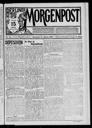Berliner Morgenpost vom 21.02.1903
