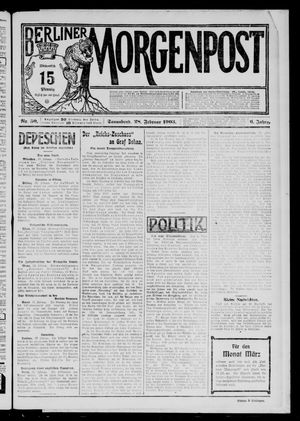 Berliner Morgenpost vom 28.02.1903