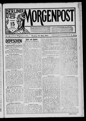Berliner Morgenpost vom 10.03.1903