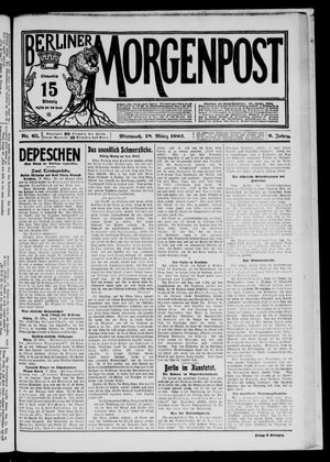 Berliner Morgenpost vom 18.03.1903