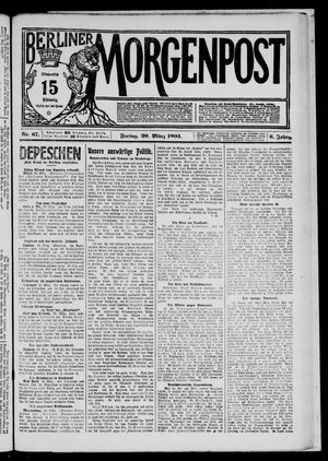 Berliner Morgenpost vom 20.03.1903