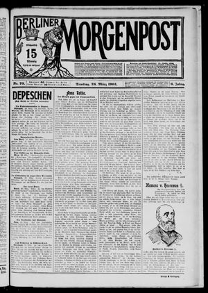Berliner Morgenpost vom 24.03.1903