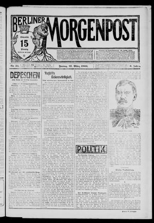 Berliner Morgenpost vom 27.03.1903
