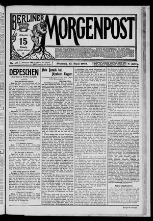 Berliner Morgenpost vom 15.04.1903
