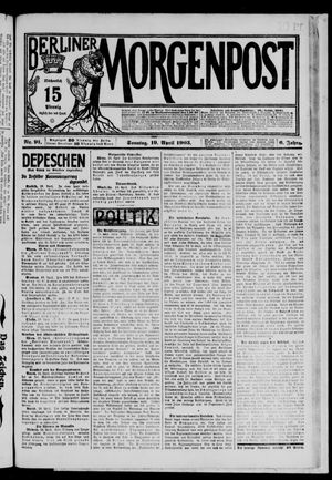 Berliner Morgenpost vom 19.04.1903