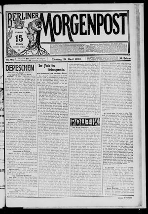 Berliner Morgenpost vom 21.04.1903