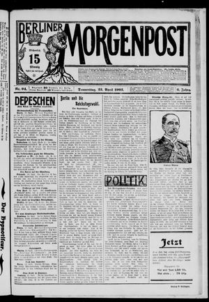 Berliner Morgenpost vom 23.04.1903