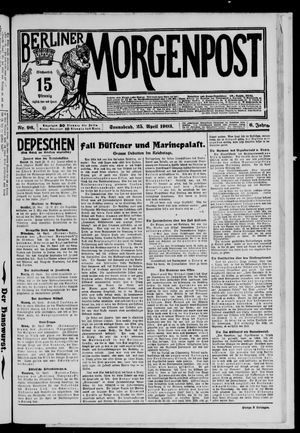 Berliner Morgenpost vom 25.04.1903