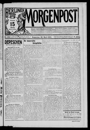 Berliner Morgenpost on Apr 30, 1903