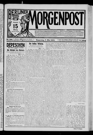 Berliner Morgenpost vom 07.05.1903