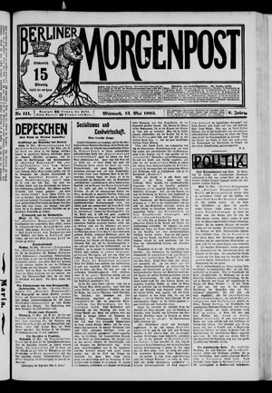 Berliner Morgenpost vom 13.05.1903