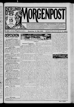 Berliner Morgenpost vom 14.05.1903